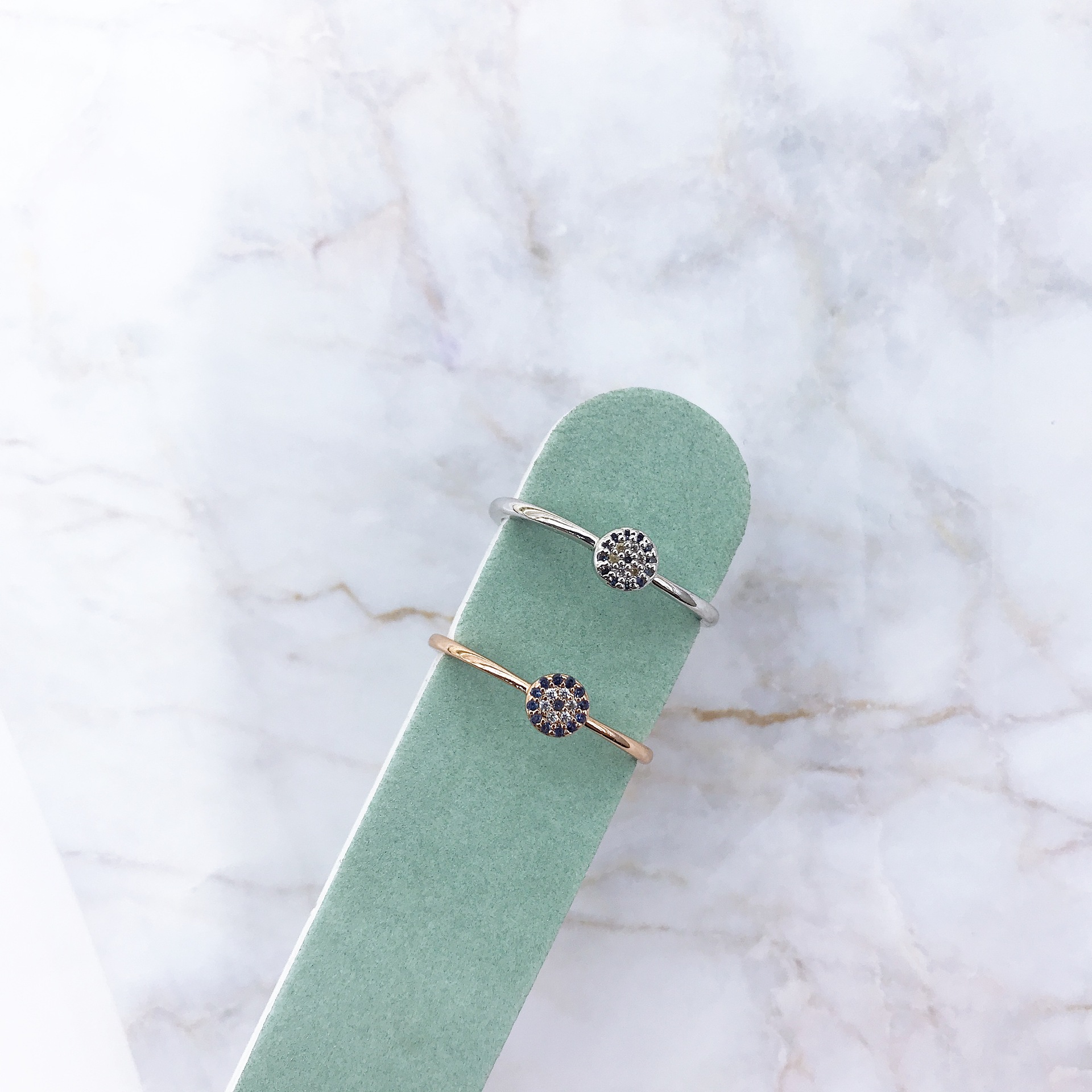 Korean version of fashionable and trendy diamond-encrusted open-top women's ring adjustable ring jewelry factory direct sales wholesale copper Xinmingyang
