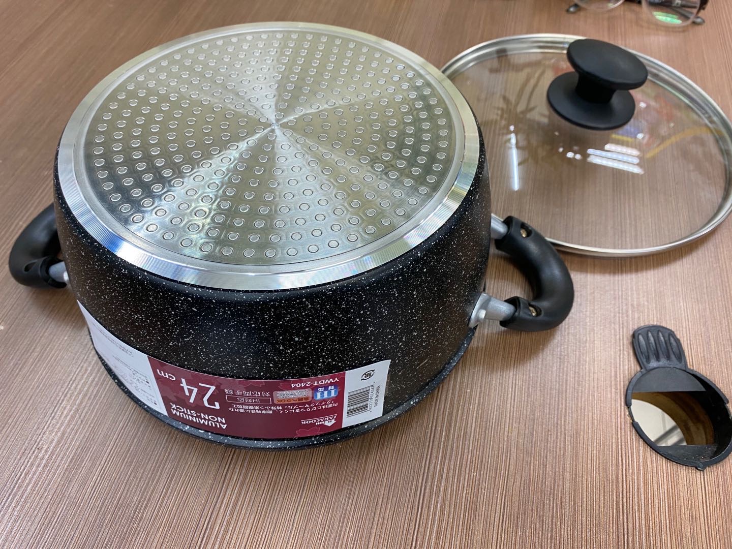 SARACOOK,24cm soup pot, milk pot, non-stick porridge and soup cooking pot, gas stove and induction cooker dual-purpose pot, two-hand pot, 20-28cm Specification image