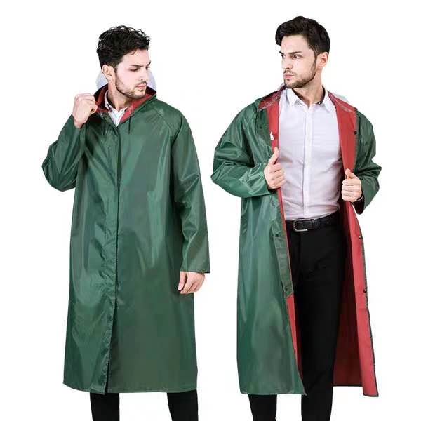 Product Name: King of the Rain Oxford Long Windbreaker Raincoat Specification image