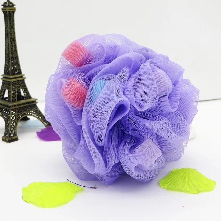 海绵沐浴花沐浴球洗澡清洁擦搓澡花产品图