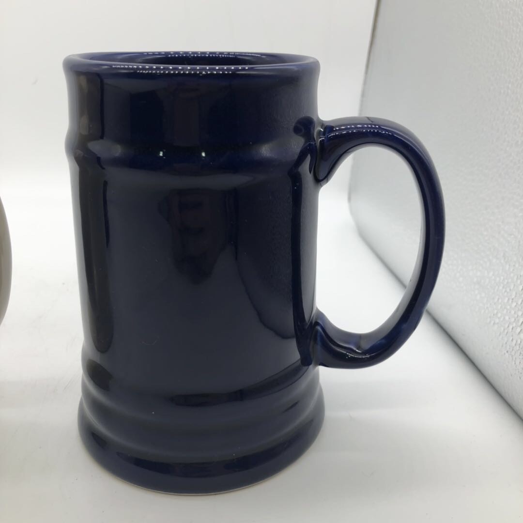 Fashionable Plain Modern Pure Ceramic Beer Mug details Picture