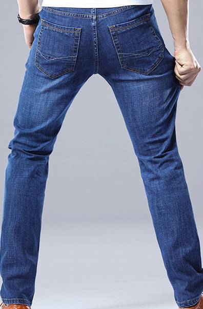 Spring And Autumn Long Pants Men's Jeans Men Straight Leg 2020 Loose Fashion Brand Casual Slim Trend Spring New Specification drawing