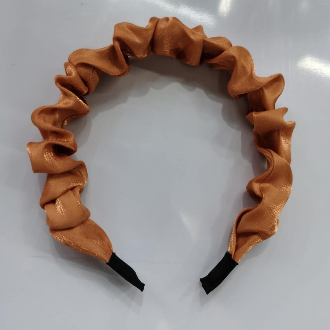 韩版时尚洋气百搭女士布艺头饰纯色雪纺发箍产品图