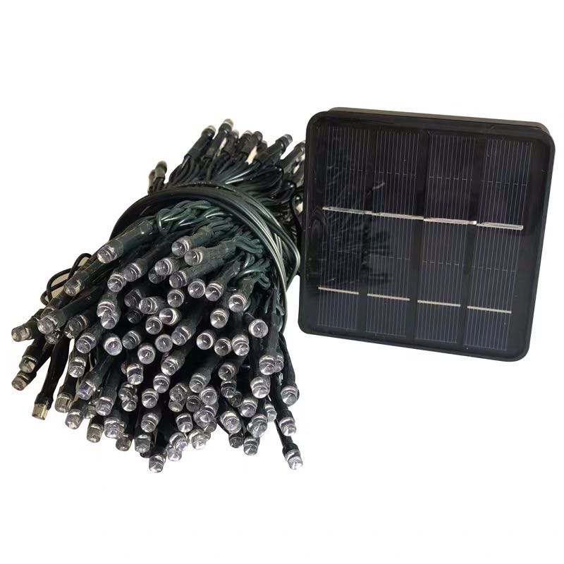 100头太阳能LED小彩灯串户外庭院星星灯防水花园别墅阳台装