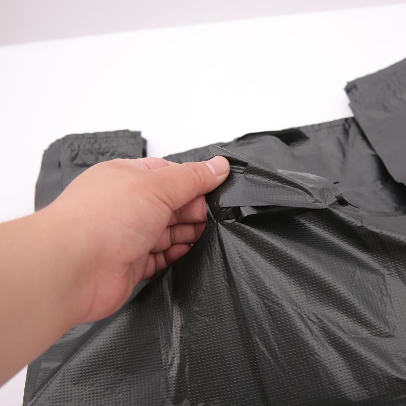 塑料袋定制超市购物现货黑色背心袋多规格现货详情图1