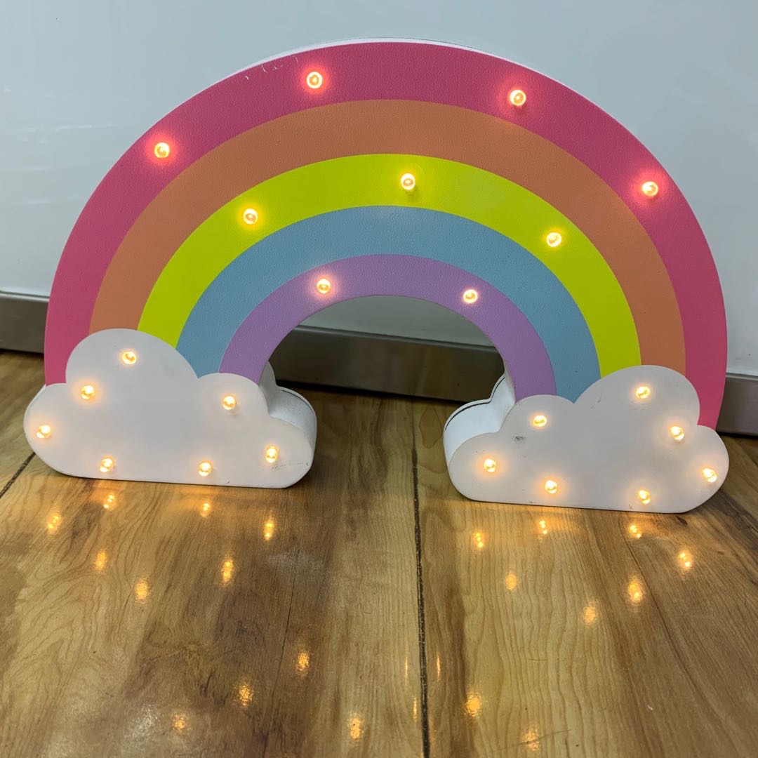 新款LED爆款小夜灯彩虹造型灯装饰灯圣诞灯图