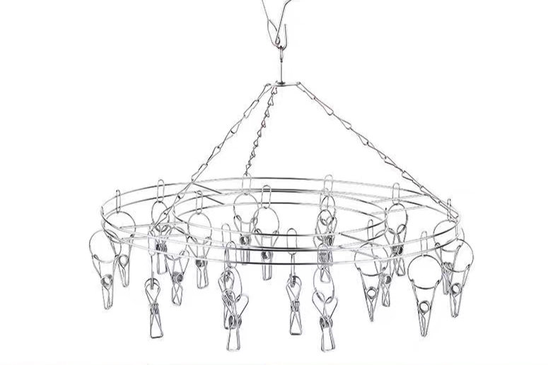 Household Goods Interlocking Disc Iron Coat Hanger details Picture
