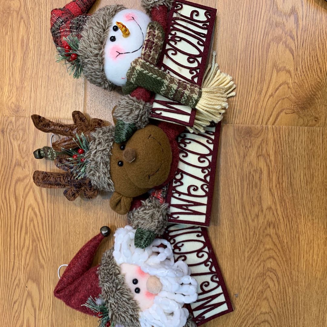 圣诞老人麋鹿雪人小挂件圣诞装饰物