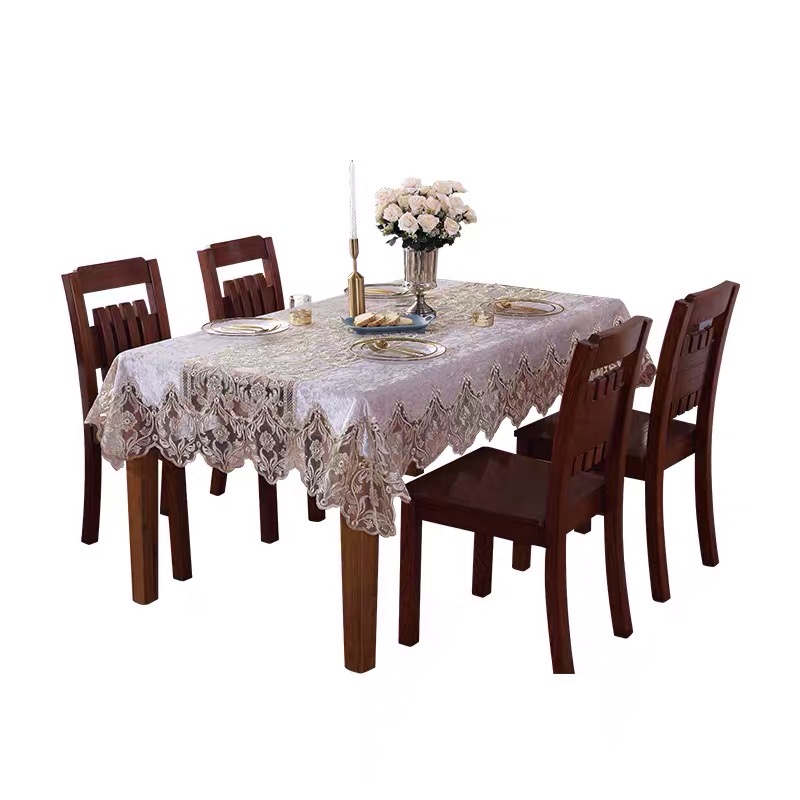 A modern and simple Nordic light luxury style tablecloth with lace fabric Specification image