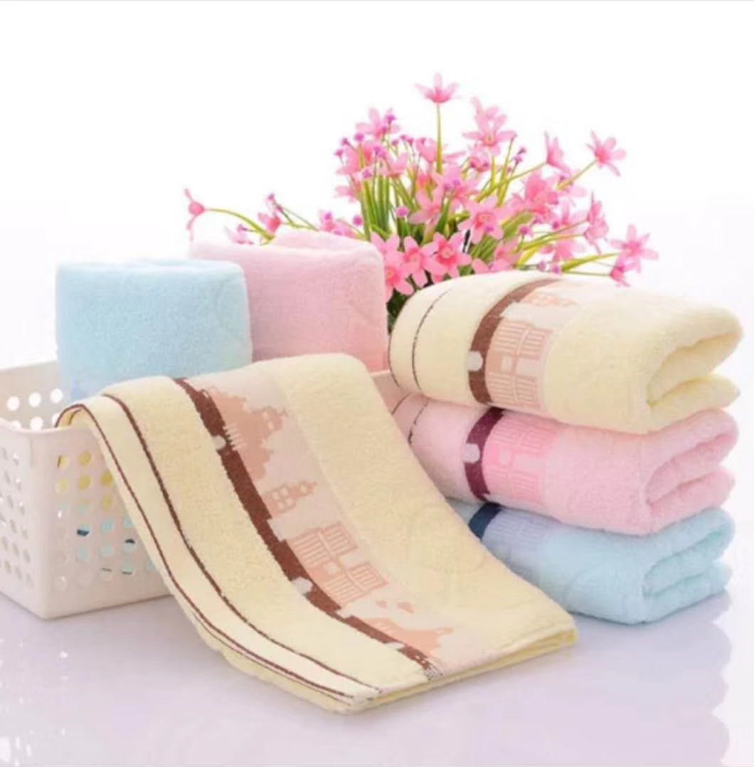 纯棉彩条加厚吸水面巾洗脸巾礼品毛巾劳保批发定制LDGO产品图