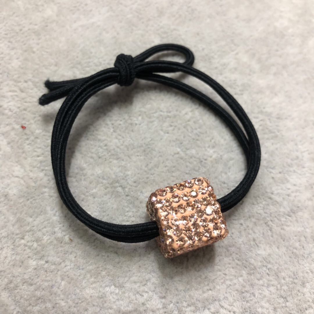 Korean-style fashionable ladies' hair tie, women's rubber band tie, elegant headwear, high-elasticity adult autumn and winter hair tie, casual rubber band, solid-color little rabbit hair band, Chenhui accessories 002