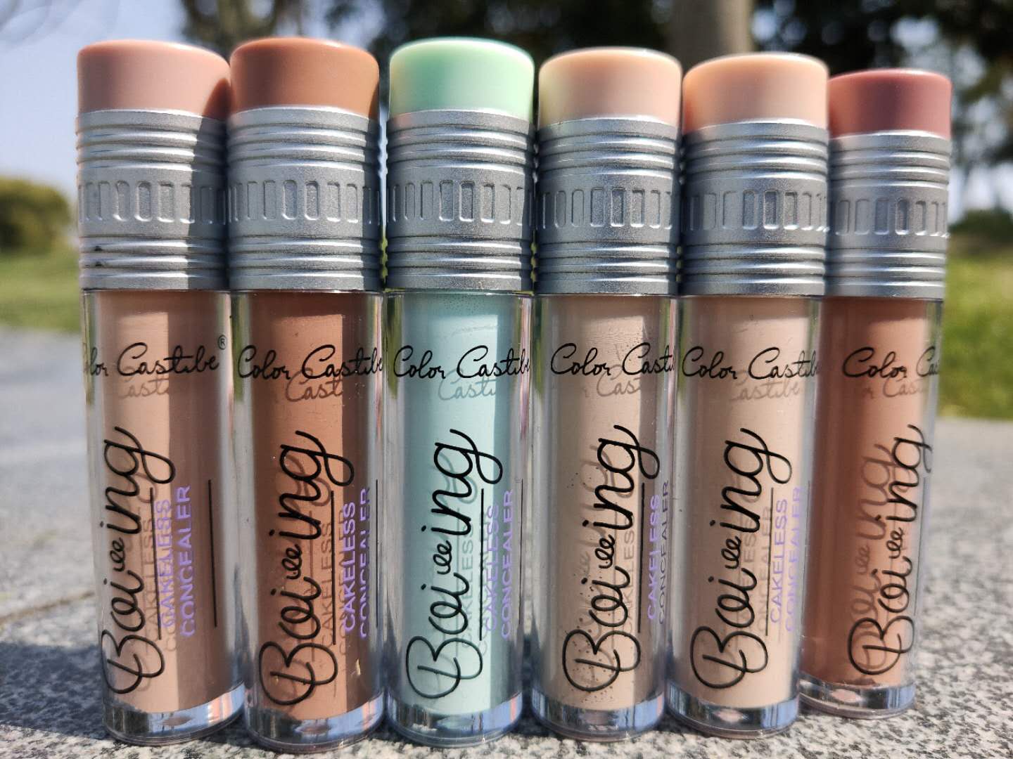 3007 Pencil tip silky concealer stick to cover dark circles, freckles and acne marks as a base details Picture