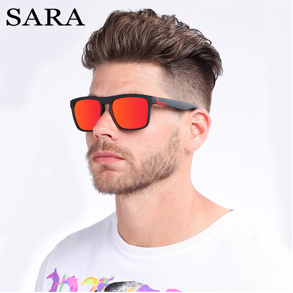 New sunglasses 2020 fashion men's drive fishing glasses square polarizer Sarah glasses thumbnail