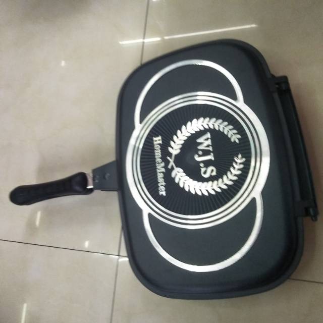 电饼铛家用双面加热大红双喜薄烤饼机悬浮式自动断电加大深煎烤锅