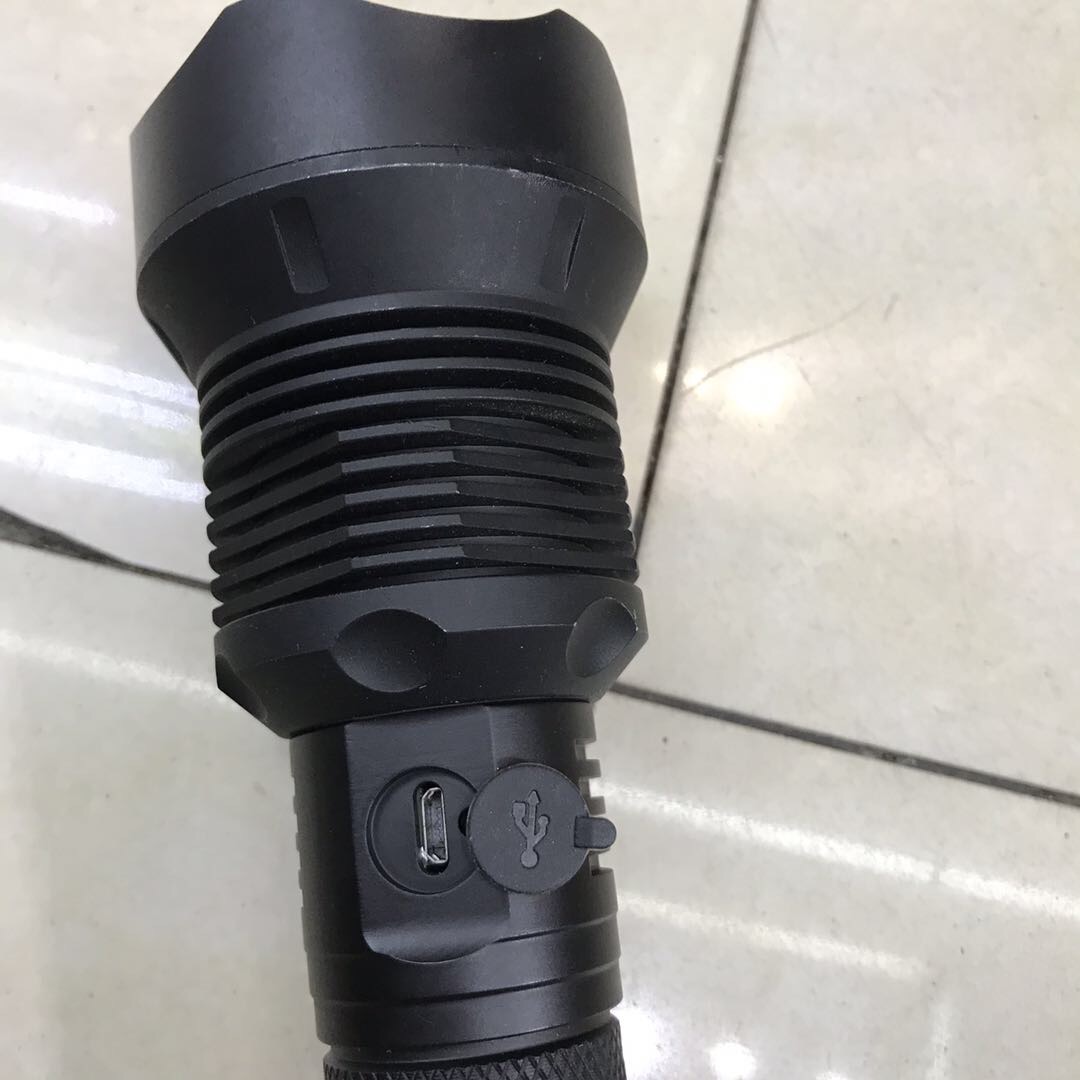 High-intensity rechargeable flashlight, life-saving hammer, zoom, super bright outdoors Specification image