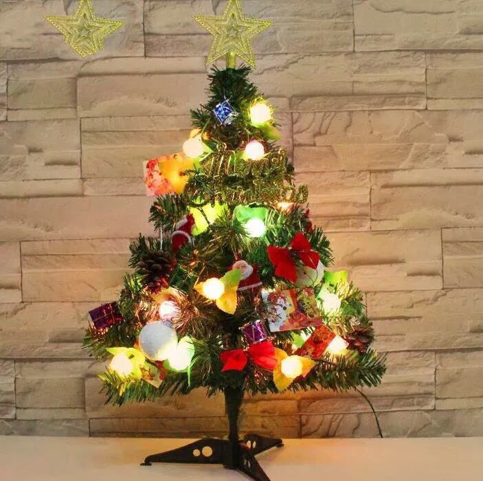 Grand Christmas tree, automatic light-emitting battery-powered decorative home set, Christmas led color light pendant, encrypted details Picture