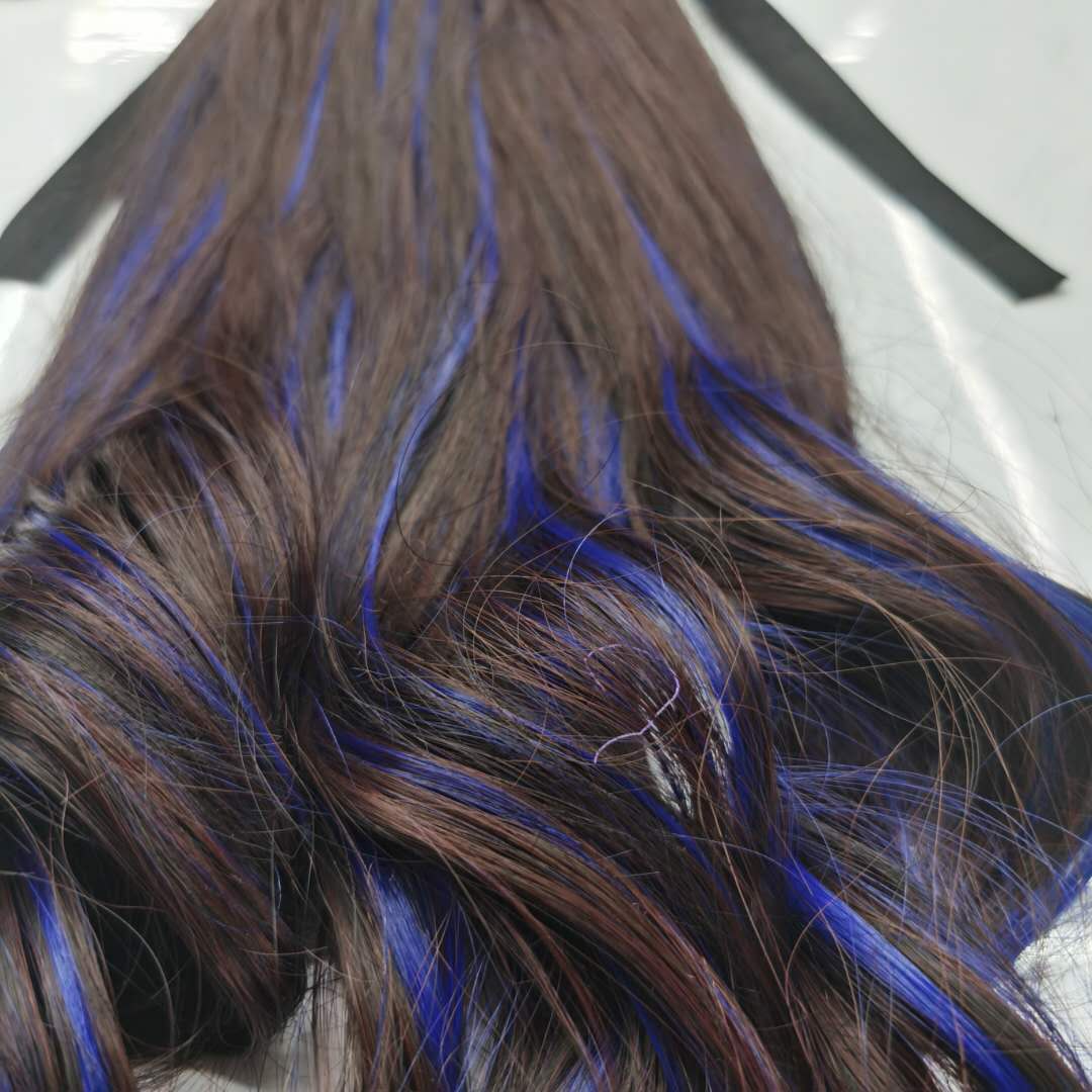 A popular and versatile Korean-style fashionable wig for ladies with a highlighted ponytail Specification image