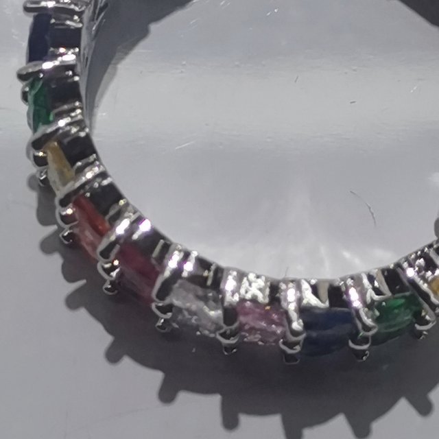 European and American style rings, fashionable titanium steel diamond rings, high-end stainless steel rings Specification image