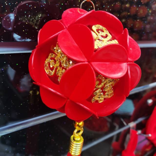 Spring Festival New Plastic Hydrangea Lantern Pendant Living Room New Year Door Shop Decoration Specification drawing