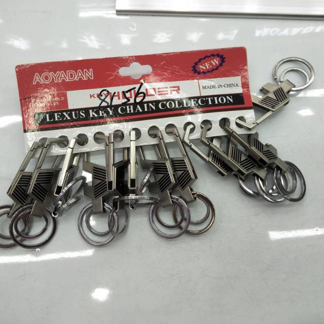 金属不锈钢汽车钥匙扣 钥匙圈环配件 男式创意汽车钥匙圈扣钥匙链产品图