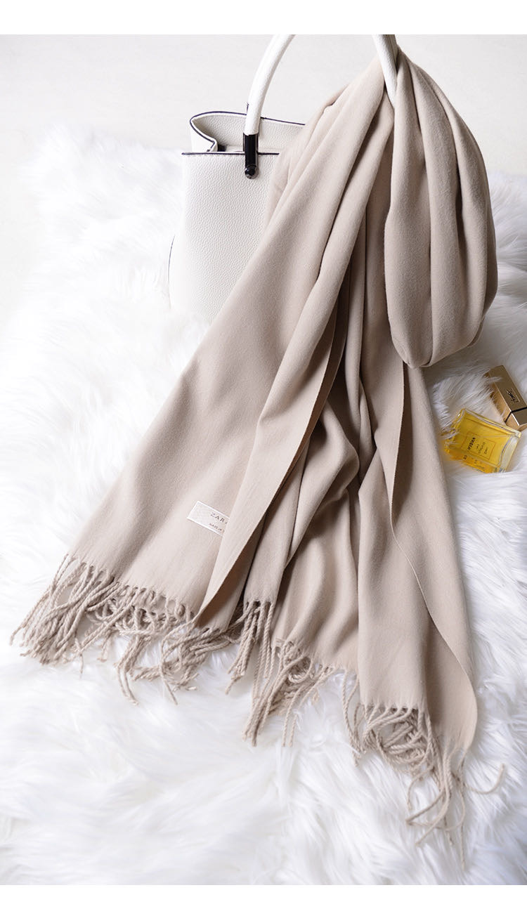 Fashion Casual Trend All-In-One Scarf Single-Color Shawl Multi-Color Specification drawing