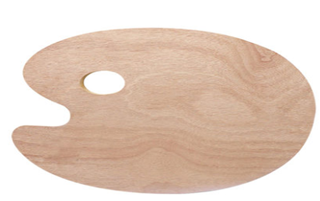 Quality Oil Palettes Professional Painting Wood Palettes Oval Wood Palettes details Picture