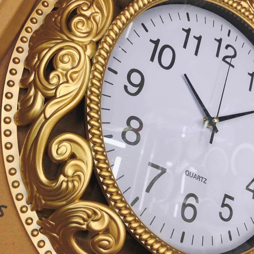 挂钟/钟表/木纹闹钟/diy/飞机座钟产品图