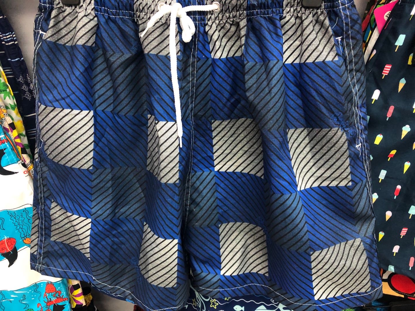 Shorts men's summer athleisure five cent big pants trendy summer five cent loose quick dry men's beach pants