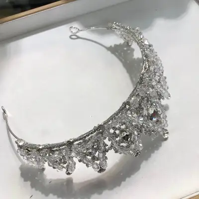 Korean Rhinestone Bridal Atmosphere Crown Wedding Hair Accessories Delicate Handmade Sweet Hair Accessories