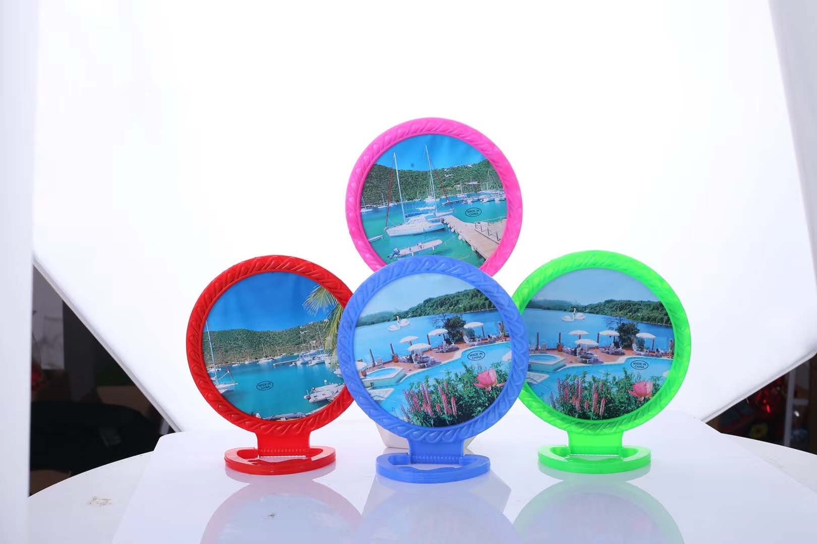 Square Mirror Size Plastic Square Makeup Mirror Table Mirror Hanging Mirror Can Be Hung Binary Store Wholesale Specification drawing