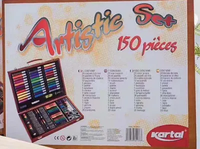 150 Wooden Box Watercolor Pen Set Painting Essentials