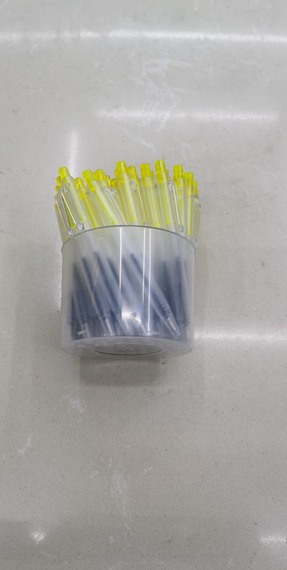 圆珠笔小笔4色蓝色笔芯0.8mm透苯材料