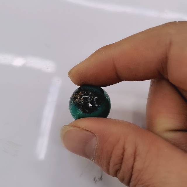 Factory direct sales of dark green ultra-transparent round acrylic beads, Jialis craft jewelry accessories details Picture