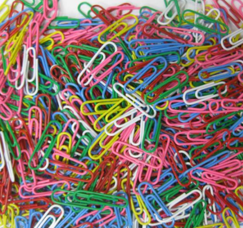 Color envuelto niquelado clip de papel 28mm33mm50mm78mm100mm Specification image
