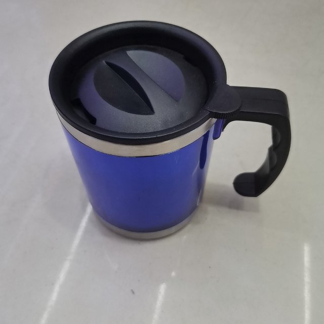 塑钢汽车杯办公杯锣鼓杯大肚杯内塑外钢杯