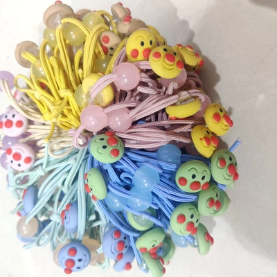 Scrunchie Head Rope Korean Ins Simple Rubber Band Bread Superman Hair Rope Female Hair Accessories High Elastic Hair Rope