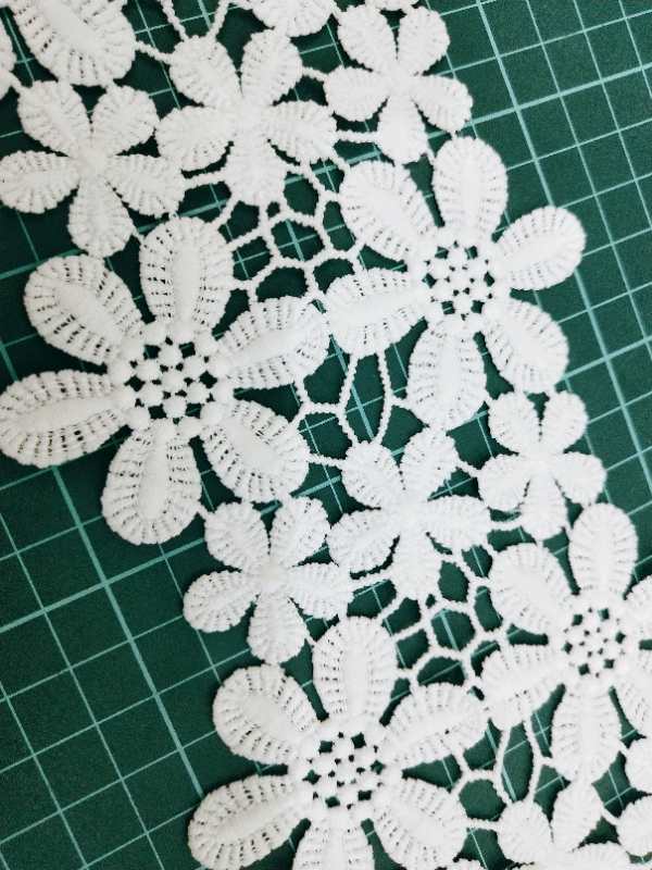 Direct sales of new white spring clothing and accessories with water-soluble milk threads from the manufacturer Specification image