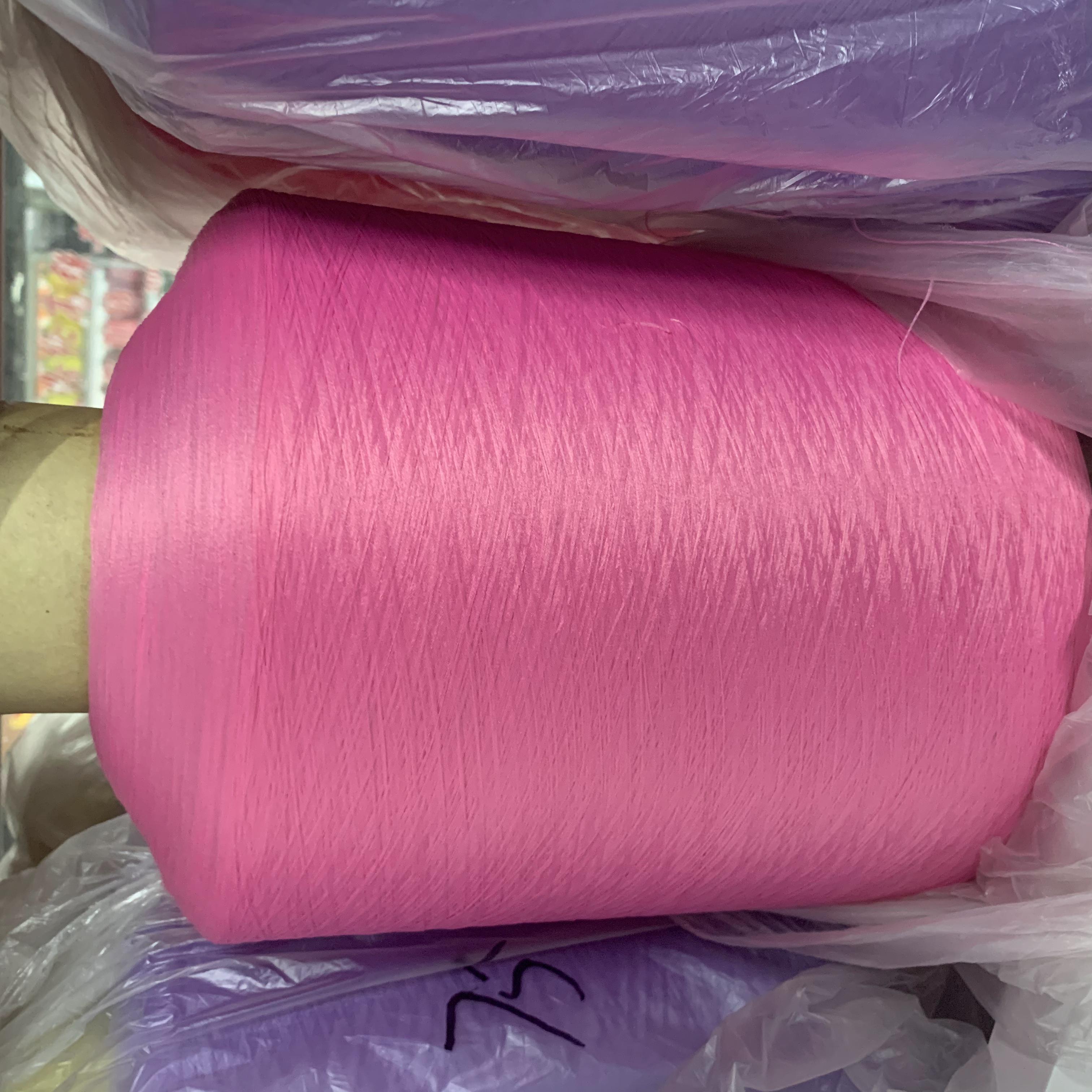 Home handmade polyester thread, DIY needle and thread pink
