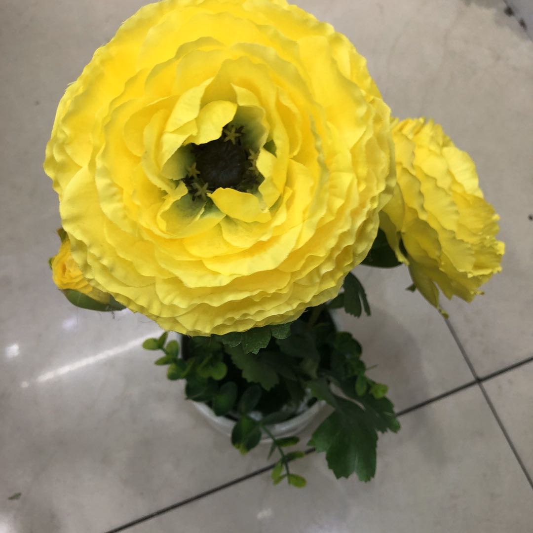 Simulation Dew Lotus Three Big Potted Garden Small Fresh Decoration Home Photography Accessories Manufacturers Direct Sales details Picture
