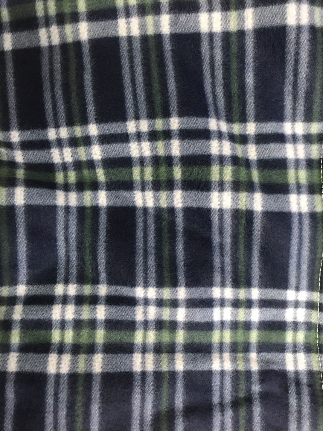 Simple English Plaid Mixed Flannel Extra Soft Blanket details Picture