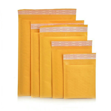 福隆塑胶包装物流包装气泡信封 黄色牛皮气泡信封袋信封口自粘条设计