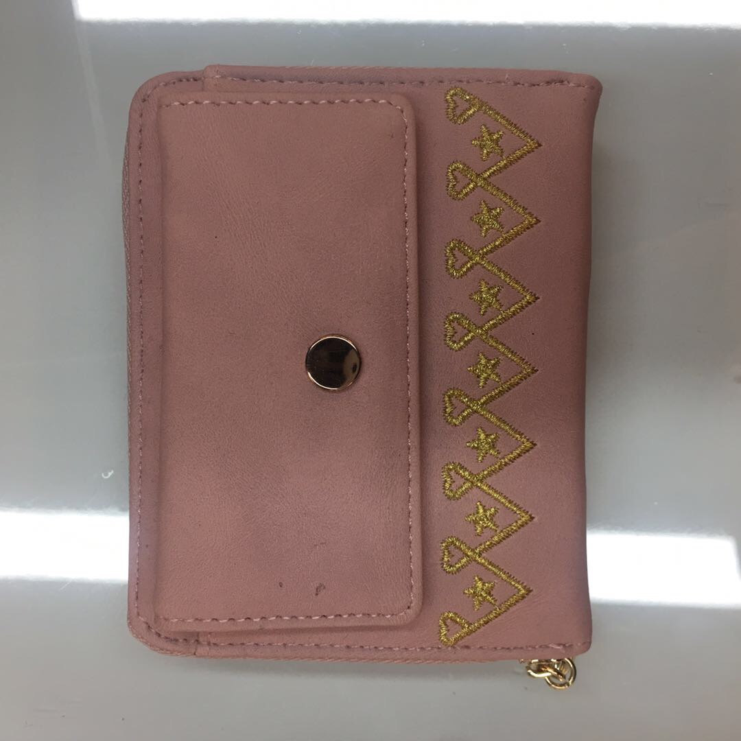 多功能短款经典百搭零钱包PU皮