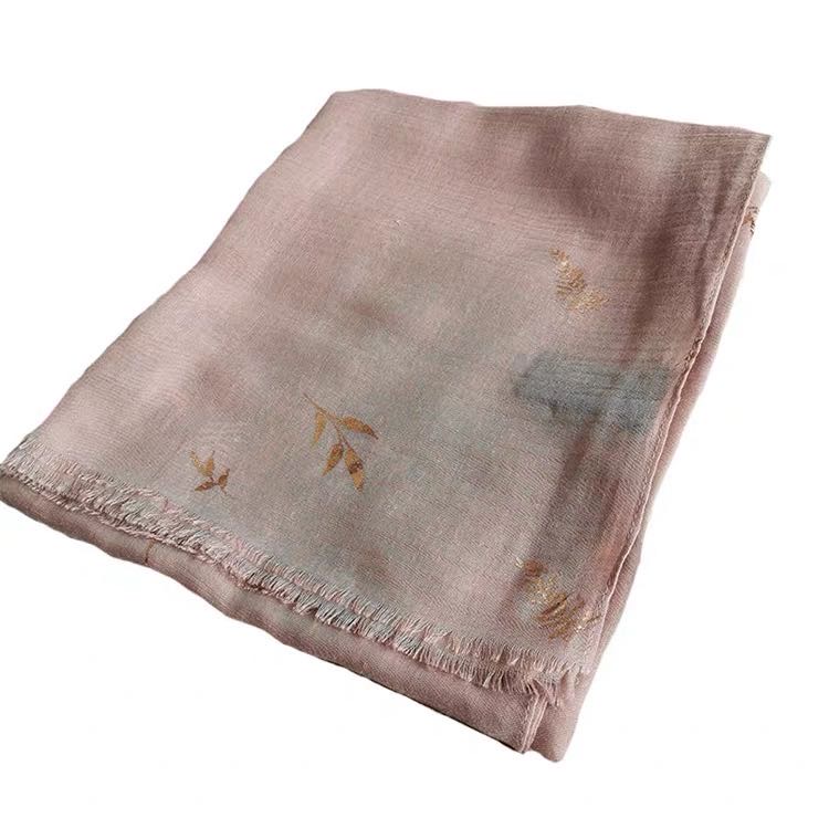 Pink Long Super Scarf With Lady Fashion Scarf
