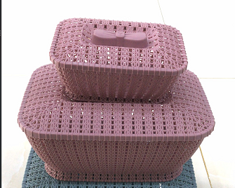 227807 small rectangular storage basket, clothing storage box, plastic sundries storage box wholesale Specification image