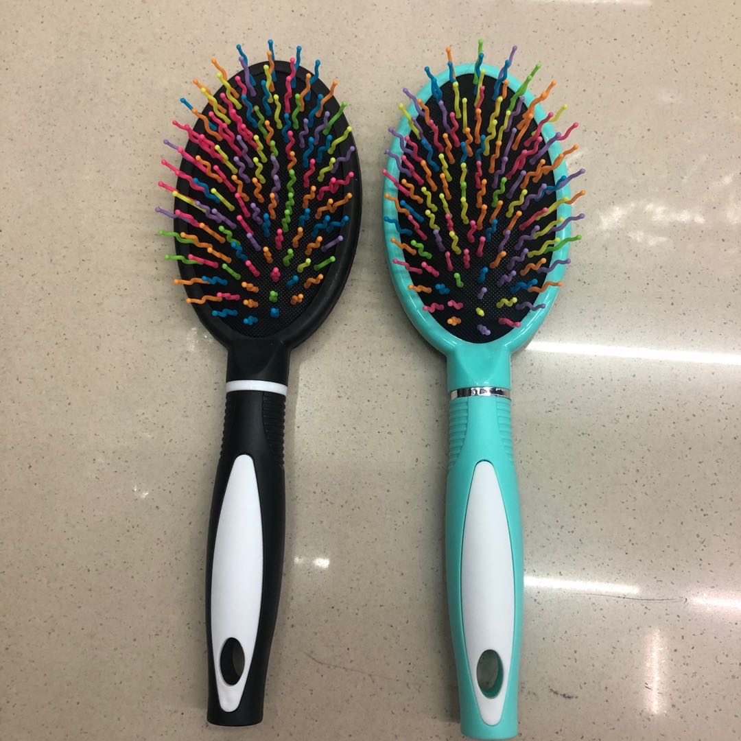 Oval Multi-Color Balloon Massage Comb Bread Comb Curly Comb Color Comb Sale
