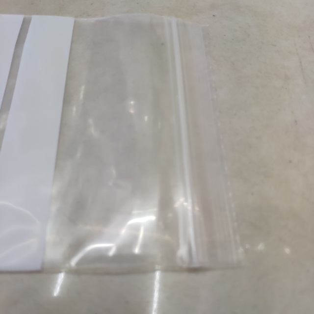 Thickened white striped transparent printed self-sealing bag, tight bag, sealed bag details Picture