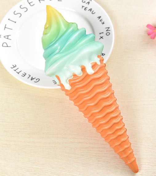 PUsquishy慢回弹发泡减压玩具仿真食品冰淇淋细节图