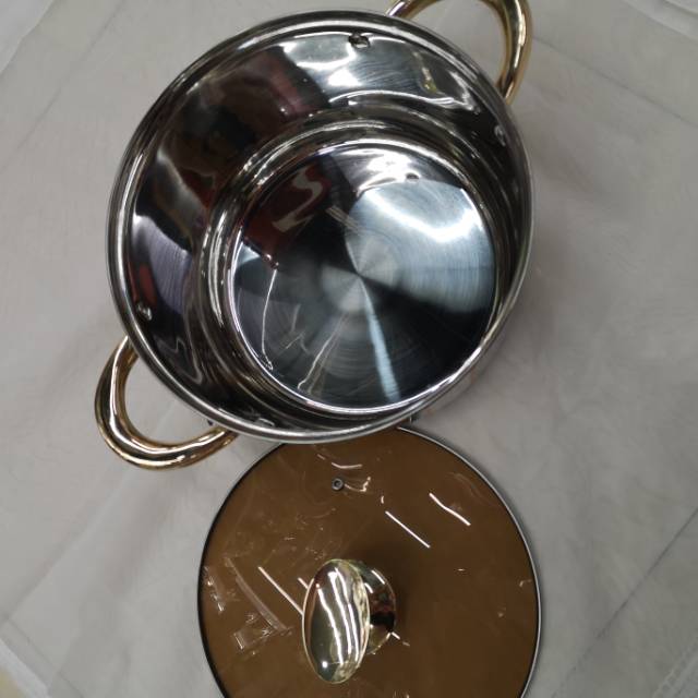 Hot-selling cookware: Stainless steel POTS, soup POTS, milk POTS, glass LIDS, kitchen gadgets, factory direct sales details Picture