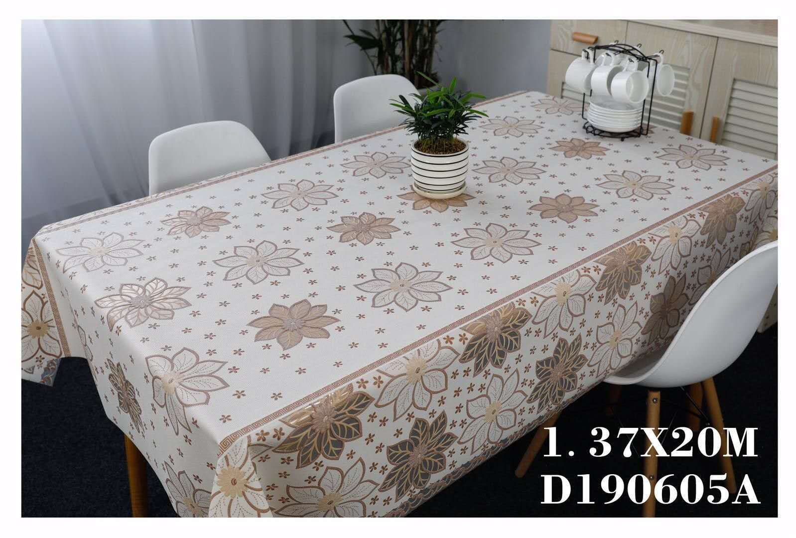 Pvc Material Color Variety Waterproof Oil Resistant High Temperature Wash Non-Toxic Tasteless Environmental Health Tablecloth