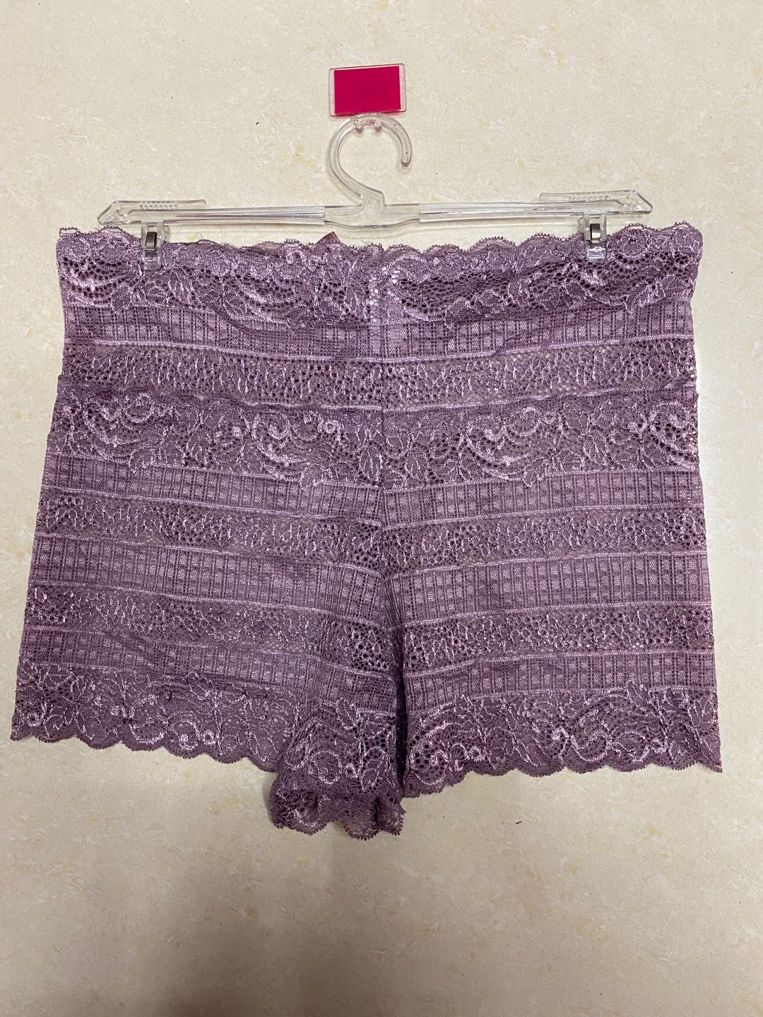 New Light Temptation Fashion Soft Breathable Women Low Waist Lace Purple details Picture